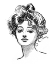 public-domain-Gibson Girl